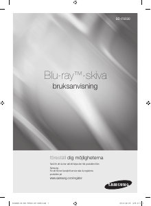 Käyttöohje Samsung BD-F6500 Blu-ray-soitin