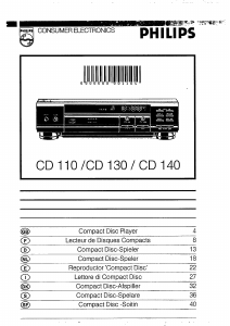 Handleiding Philips CD130 CD speler
