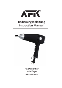 Handleiding AFK HT-2200.34CR Haardroger