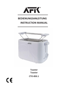 Bedienungsanleitung AFK CTO-850.1 Toaster