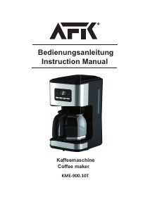 Bedienungsanleitung AFK KME-900.10T Kaffeemaschine