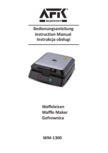 Bruksanvisning AFK WM-1300 Våffeljärn