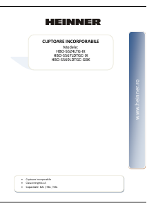 Manual Heinner HBO-S624LTG-IX Cuptor