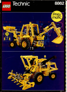 Handleiding Lego set 8862 Technic Backhoe grader