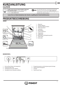 Bedienungsanleitung Indesit DIFP EU CB 200 Geschirrspüler
