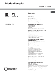 Mode d’emploi Indesit I64I 6C6A(W)/FR Cuisinière