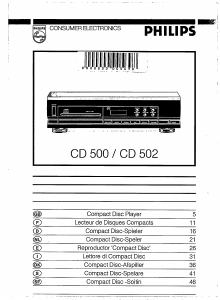 Handleiding Philips CD502 CD speler