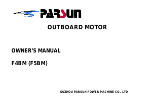 Handleiding Parsun F4BM Buitenboordmotor