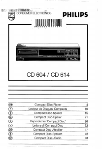 Handleiding Philips CD614 CD speler