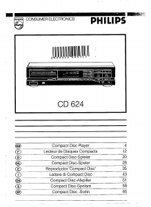 Handleiding Philips CD624 CD speler