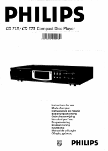 Handleiding Philips CD723 CD speler