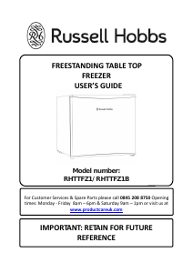 Bruksanvisning Russell Hobbs RHTTFZ1B Frys