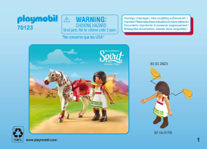 Manuale Playmobil set 70123 Spirit Solana con cavallo