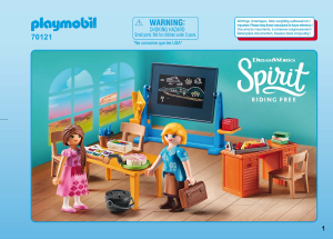 Manual Playmobil set 70121 Spirit Miss Flores classroom