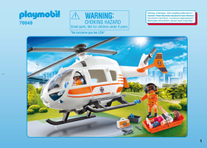 Mode d’emploi Playmobil set 70048 Rescue Hélicoptère de secours