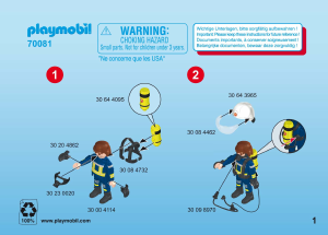 Bruksanvisning Playmobil set 70081 Rescue DuoPack Brandmän