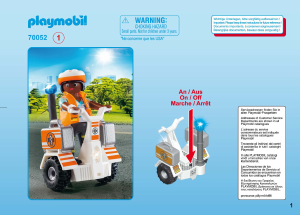 Bruksanvisning Playmobil set 70052 Rescue Räddningssegway