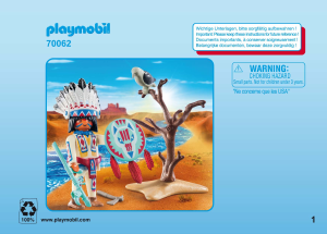 Mode d’emploi Playmobil set 70062 Special Chef de tribu autochtone