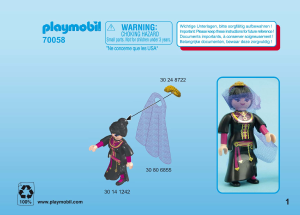 Mode d’emploi Playmobil set 70058 Special Magicienne et grimoire