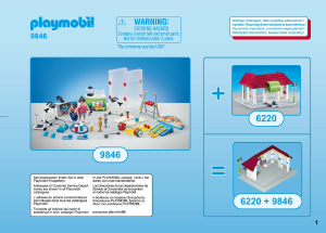 Manual Playmobil set 9846 City Life Fitness studio