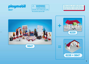 Mode d’emploi Playmobil set 9847 City Life Loge avec costumes
