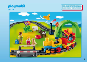 Instrukcja Playmobil set 70179 1-2-3 Moja pierwsza kolejka