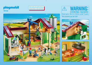 Mode d’emploi Playmobil set 70132 Farm Grande ferme avec silo et animaux