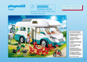 Manual Playmobil set 70088 Leisure Autocaravana Familiar