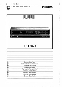 Handleiding Philips CD840 CD speler