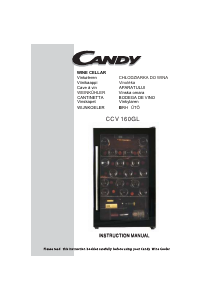 Instrukcja Candy CCV 160 GL Chłodziarka do wina
