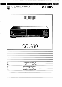 Handleiding Philips CD880 CD speler