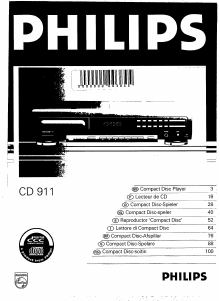 Handleiding Philips CD911 CD speler