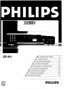 Handleiding Philips CD931 CD speler