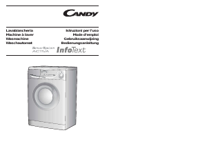 Manuale Candy CM146TXT-14M Lavatrice