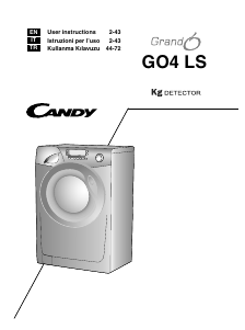 Handleiding Candy GO4 1274LS-S Wasmachine