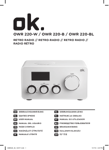Εγχειρίδιο OK OWR 220-W Ραδιόφωνο