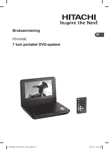 Bruksanvisning Hitachi PDV343E DVD spelare