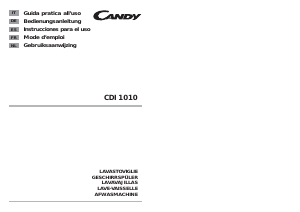 Mode d’emploi Candy CDI 1010/1 - S Lave-vaisselle