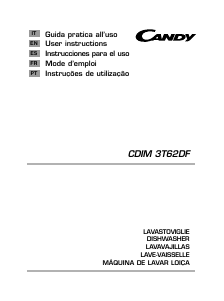 Manual Candy CDIM 3T62DF Máquina de lavar louça