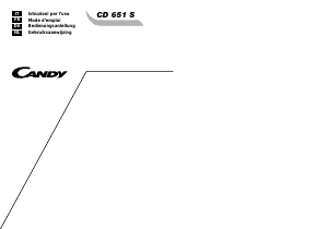 Manuale Candy LS CD 651S Lavastoviglie