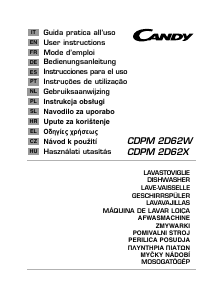 Manuál Candy CDPM 2D62W Myčka na nádobí