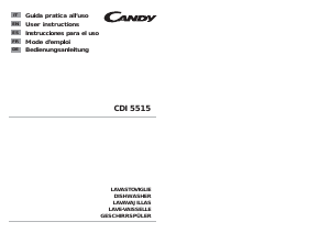 Mode d’emploi Candy CDI 5515-S Lave-vaisselle