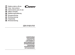 Handleiding Candy CDI 5153E10-S Vaatwasser