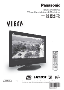 Bruksanvisning Panasonic TX-32LE7FA Viera LCD TV