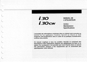 Mode d’emploi Hyundai i30 (2008)