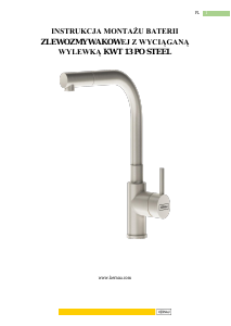 Manuál Kernau KWT 13 PO STEEL Vodovodní kohoutek