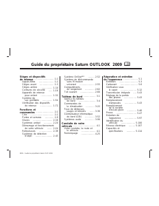Mode d’emploi Saturn Outlook (2009)