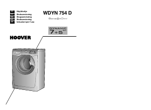 Bruksanvisning Hoover WDYN 754 D Tvättmaskin