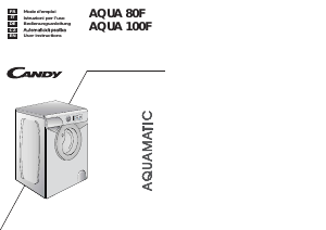 Manual Candy AQUA 100F/1 Washing Machine