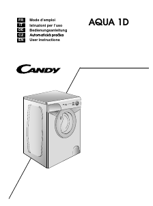 Manuale Candy AQUA 1041D1-S Lavatrice